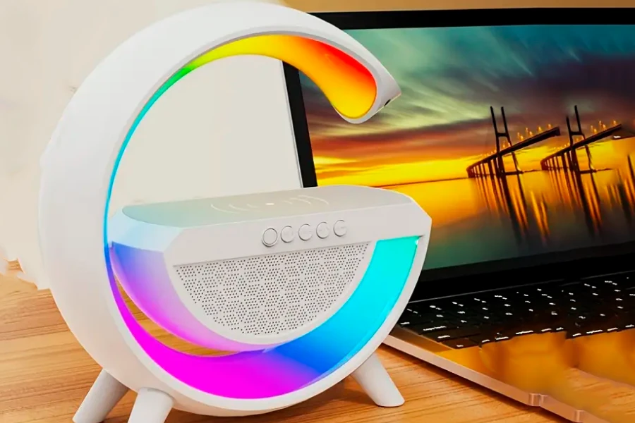 Colorful Wireless Charging Speaker